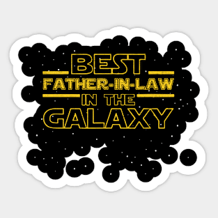 Best Father in Law Galaxy Sticker